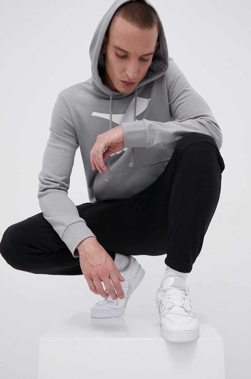 

Суичър Diadora 102.177089 мъжки в сиво с принт, Сив