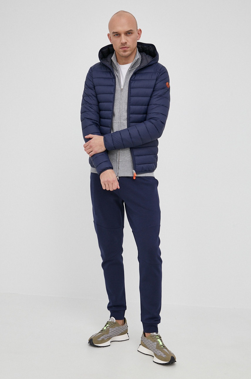 

Кофта Gant чоловіча колір сірий гладка