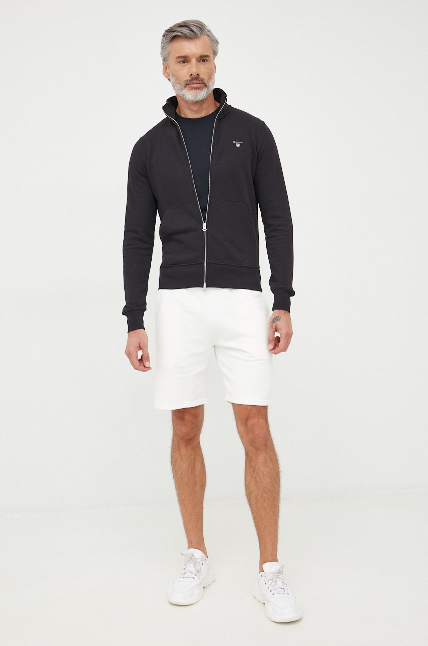 

Кофта Gant мужская цвет чёрный однотонная