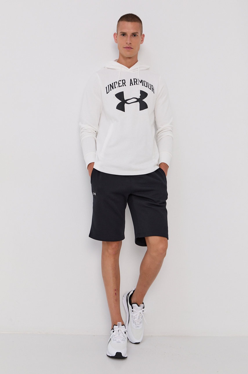 

Кофта Under Armour 1361559 чоловіча колір білий з принтом