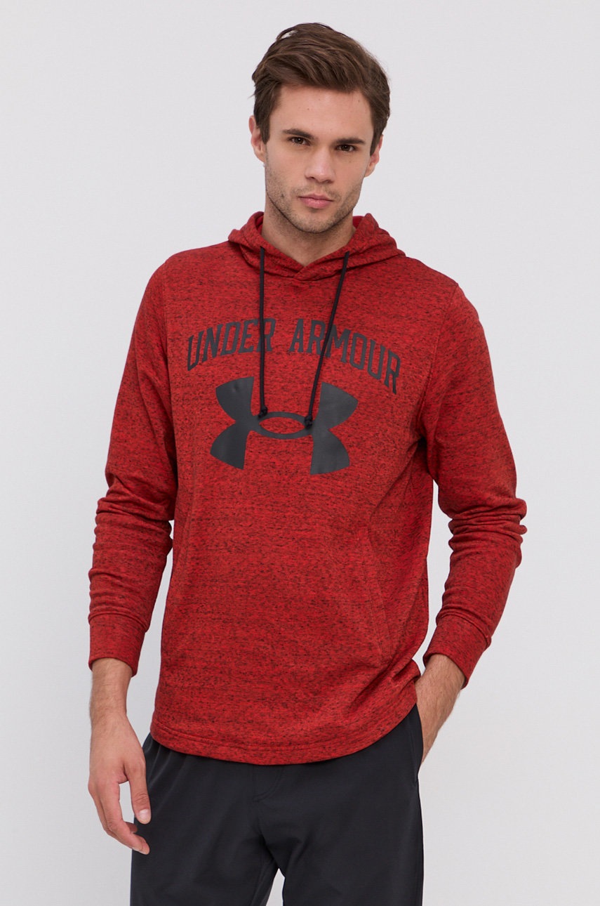 

Кофта Under Armour 1361559 чоловіча колір червоний з принтом