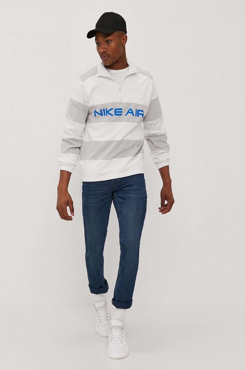 

Бавовняна кофта Nike Sportswear чоловіча колір білий з принтом