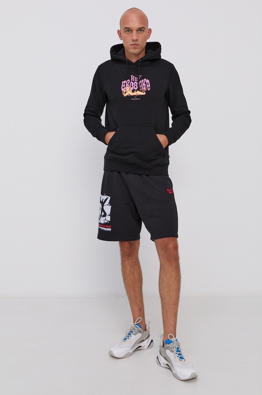 

Кофта HUF x Rockin' Jelly Bean чоловіча колір чорний з принтом