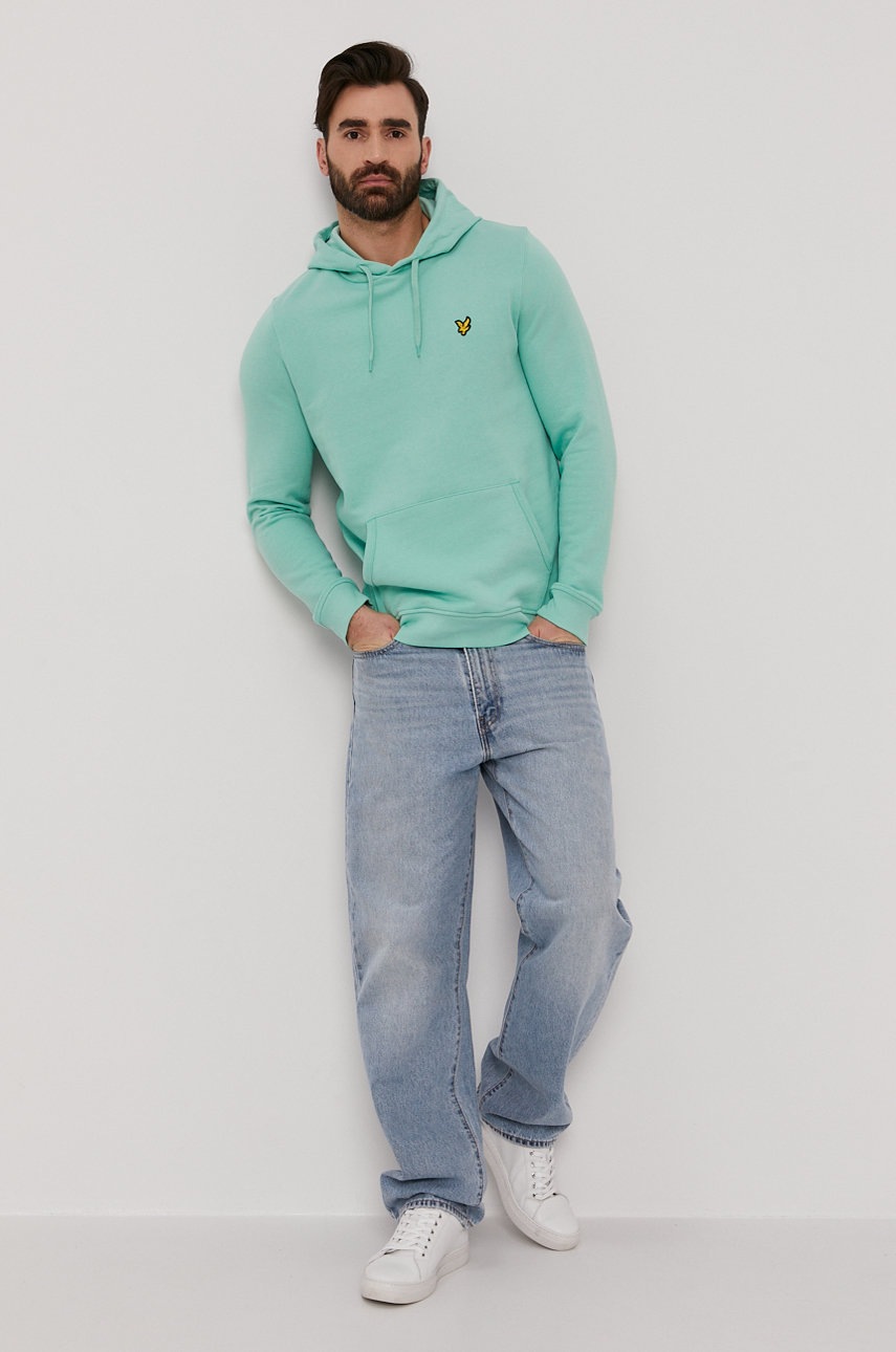 

Хлопковая кофта Lyle & Scott мужская гладкая