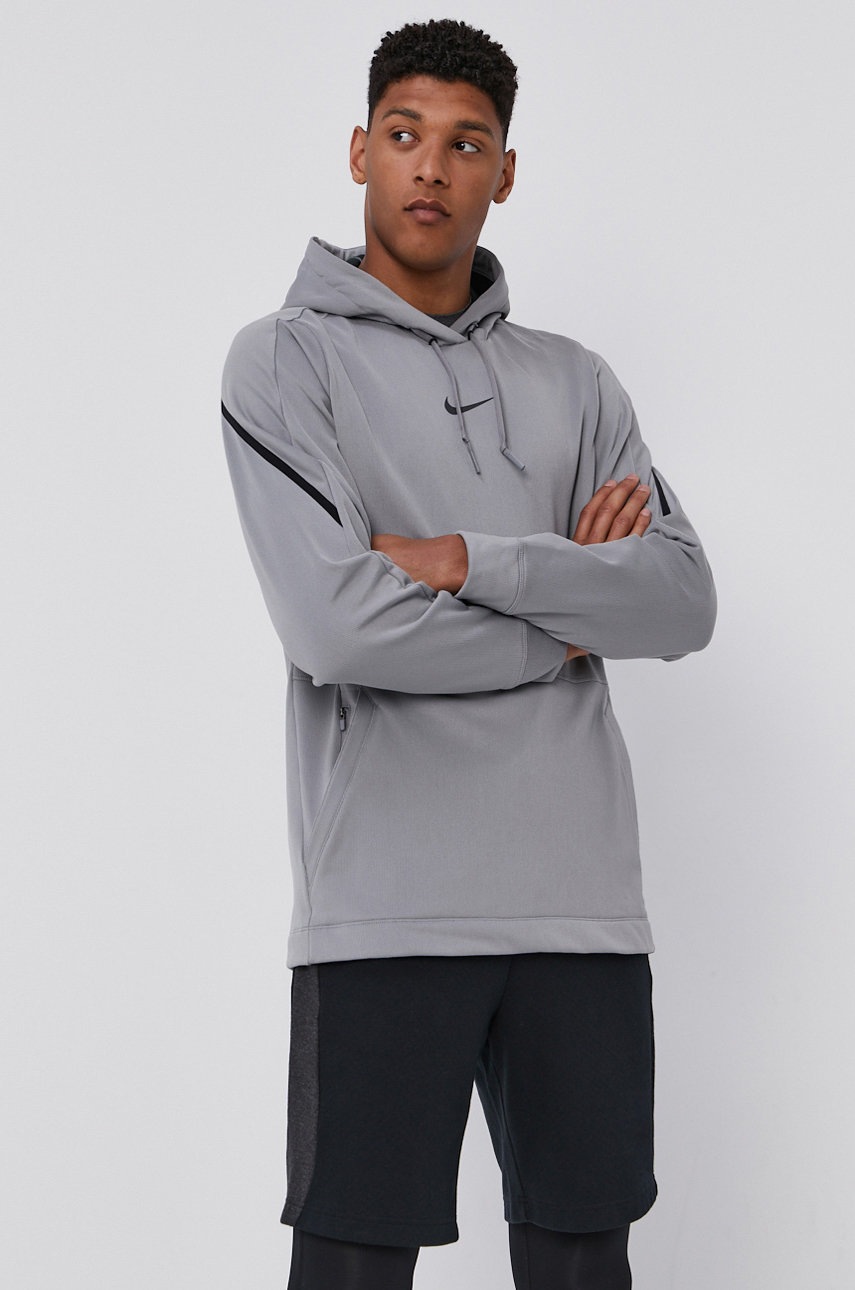 

Кофта Nike мужская цвет серый гладкая