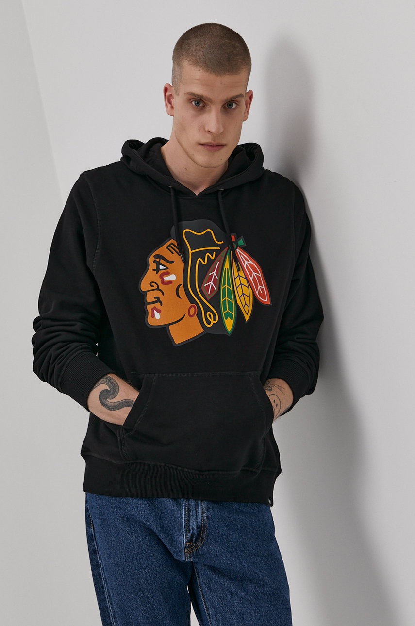 

Кофта 47brand цвет чёрный с принтом