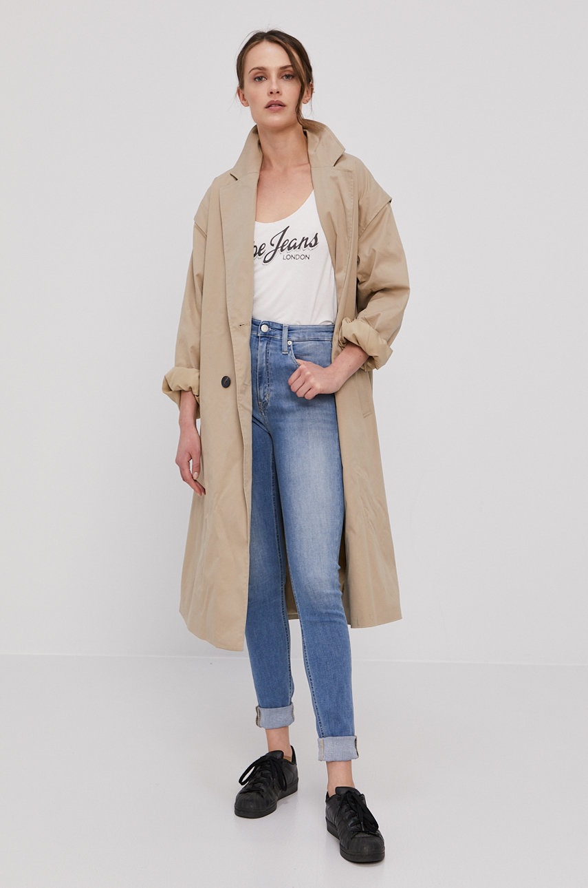 

Лонгслив Pepe Jeans цвет белый