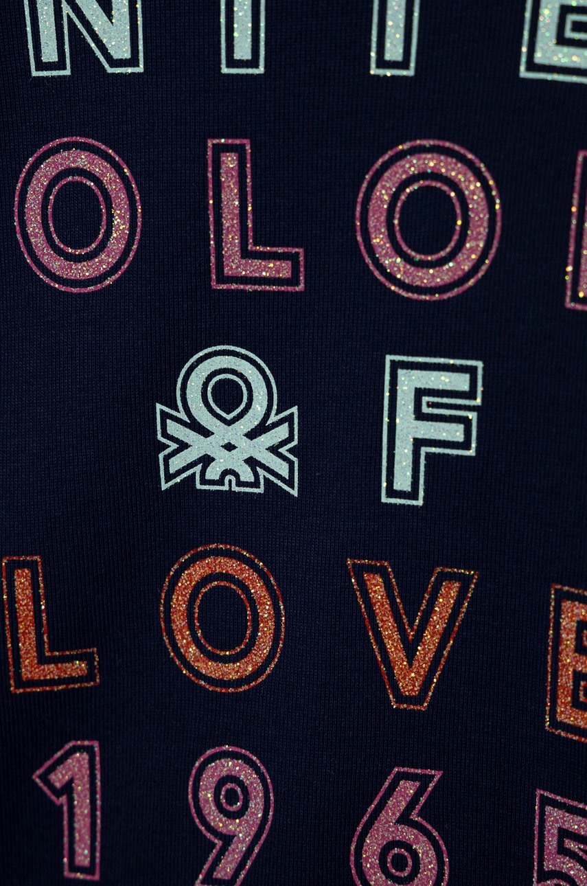 

Детский лонгслив United Colors of Benetton цвет синий