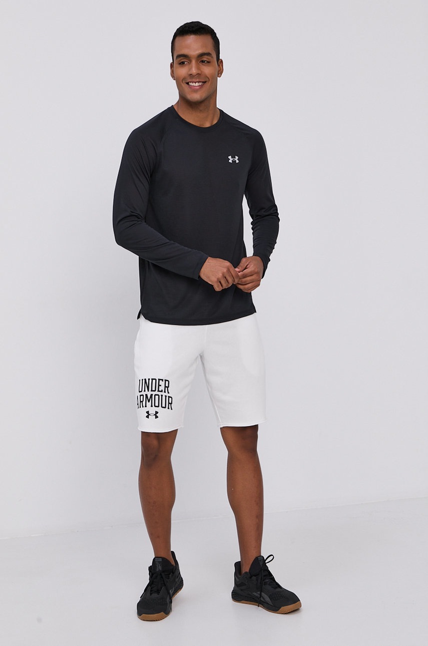 

Лонгслив Under Armour 1361470 мужской цвет чёрный гладкий