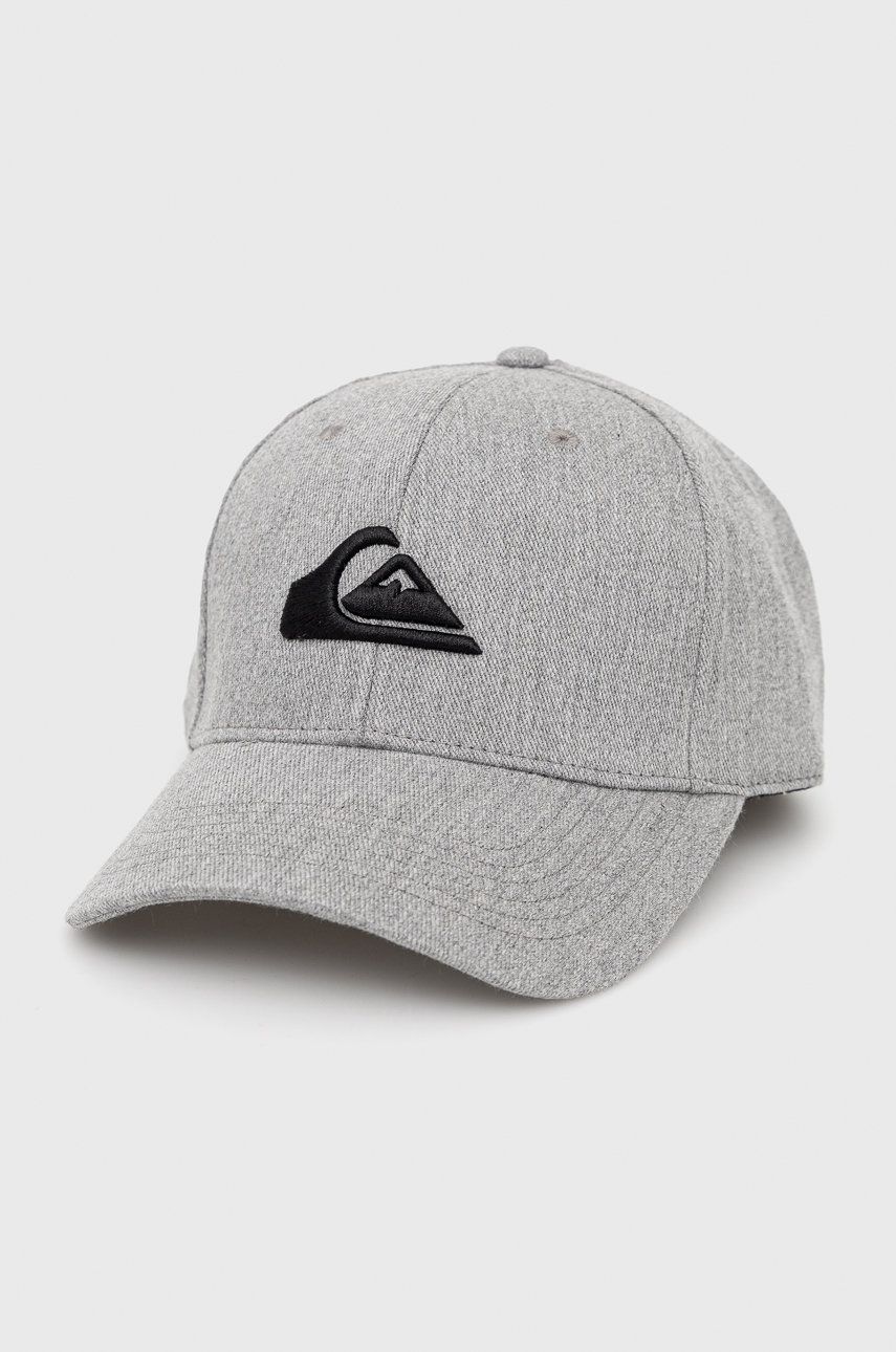 Quiksilver șapcă de baseball pentru copii culoarea gri, cu imprimeu