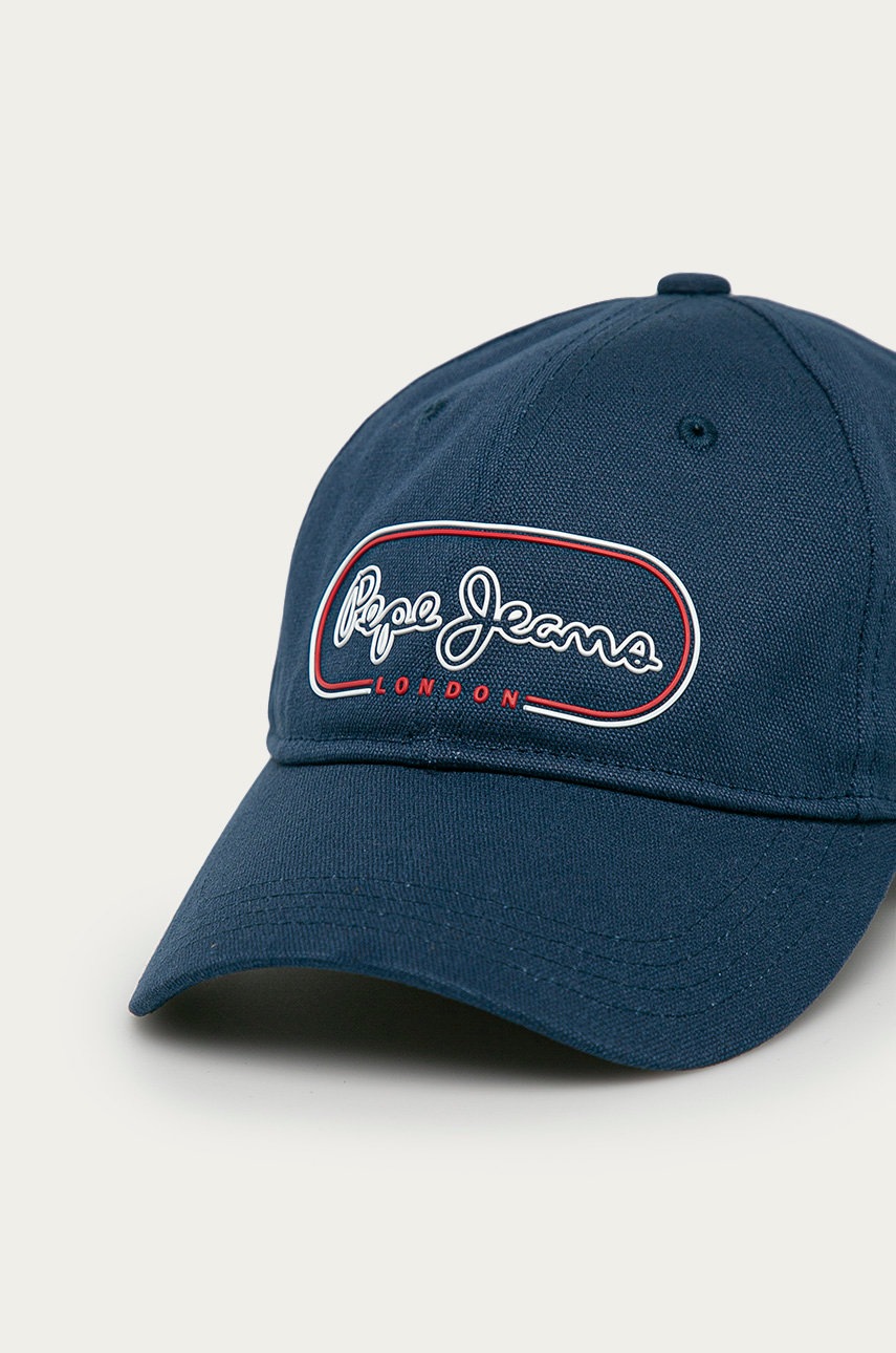

Кепка Pepe Jeans цвет синий с аппликацией