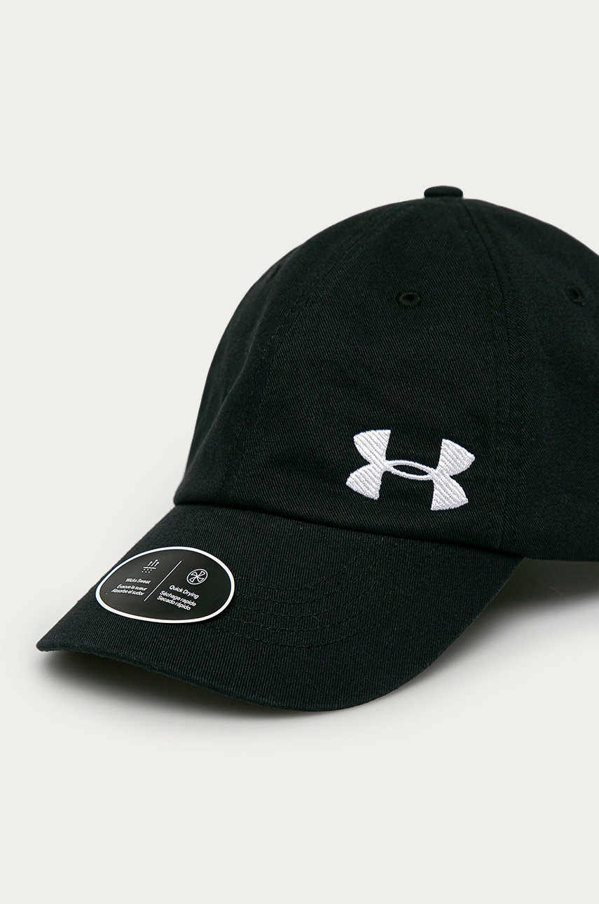 

Кепка Under Armour 1351276 колір чорний з принтом