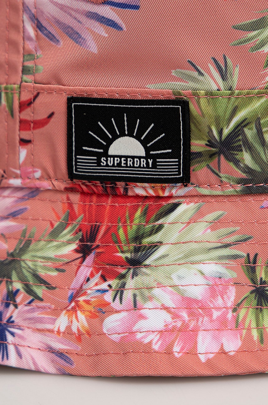 

Капелюх Superdry колір рожевий