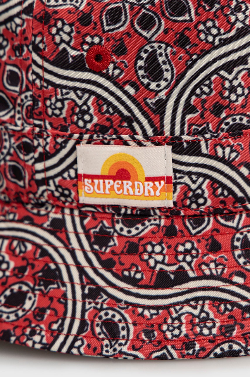 Klobuk Superdry Rdeča Barva