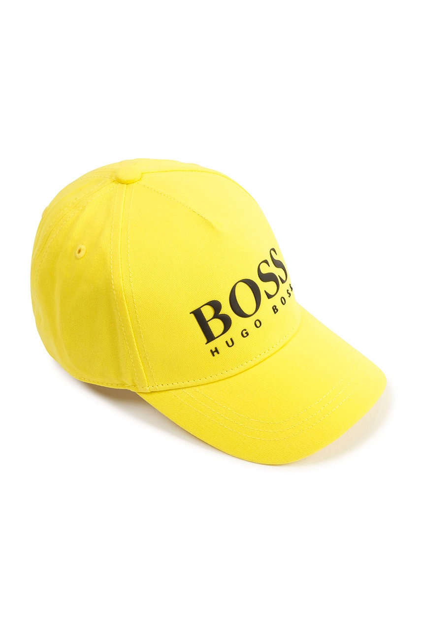 

Дитяча кепка Boss колір жовтий