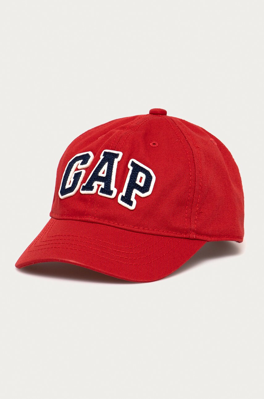 

Детска шапка GAP в червено с апликация, Червен
