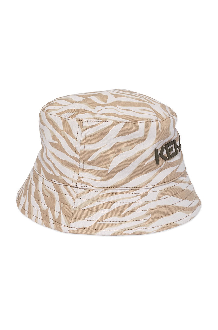 

Детская шляпа Kenzo Kids цвет жёлтый хлопковый
