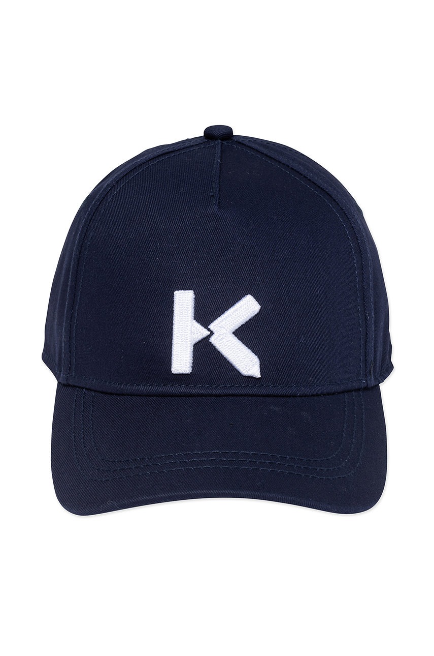 

Дитяча кепка Kenzo Kids колір синій з аплікацією