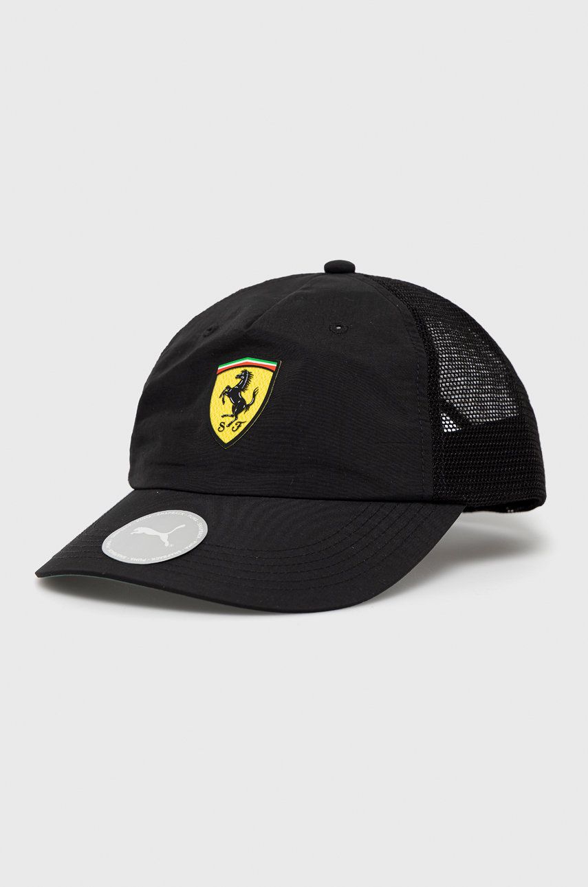 Puma Căciulă x Ferrari culoarea negru, cu imprimeu answear.ro