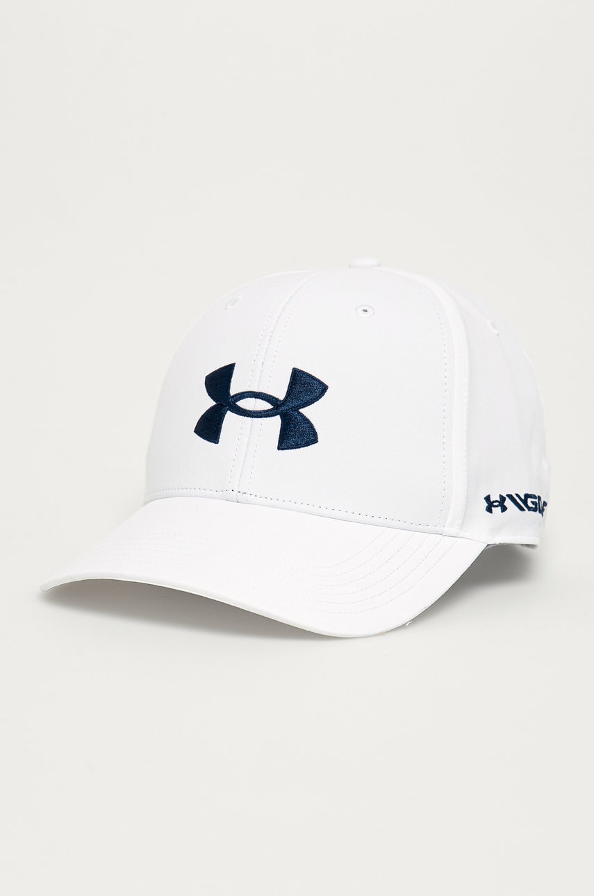 Under Armour șapcă 1361547 culoarea alb, cu imprimeu Under Armour șapcă 1361547 culoarea alb, cu imprimeu
