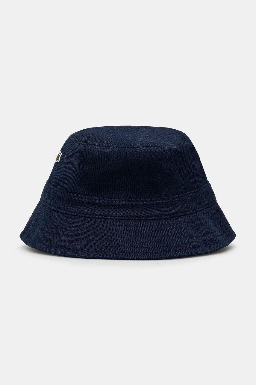 Levně Bavlněný klobouk Lacoste tmavomodrá barva