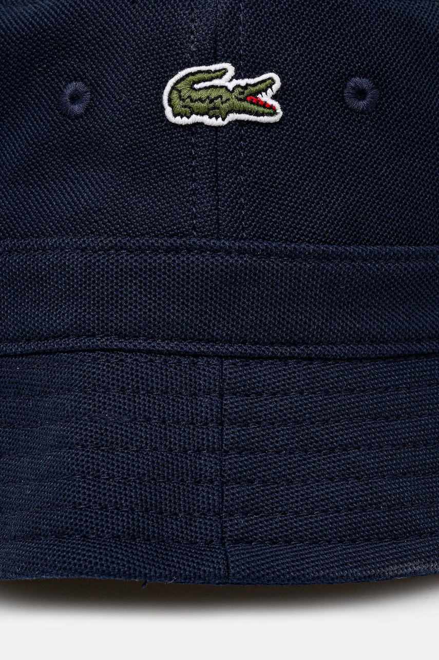 Шляпа из хлопка Lacoste цвет синий хлопковый Шляпа из хлопка Lacoste цвет синий хлопковый