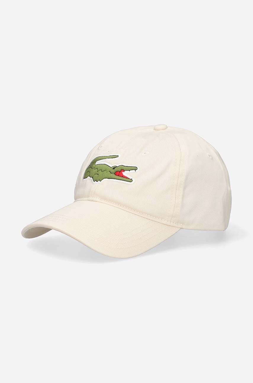 

Кепка Lacoste колір білий з аплікацією RK4711-031