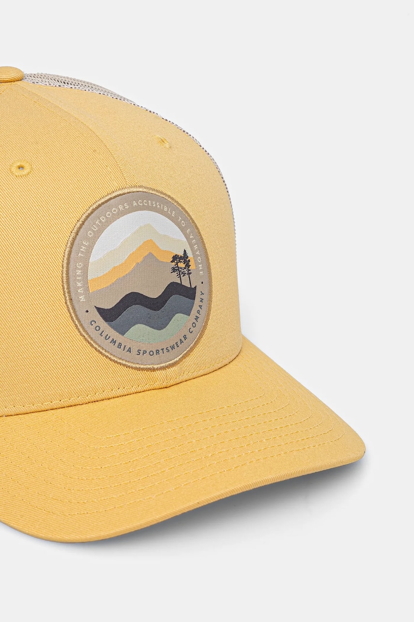 Кепка Columbia Mesh Snap Back цвет жёлтый с аппликацией 1652541 Кепка Columbia Mesh Snap Back цвет жёлтый с аппликацией 1652541