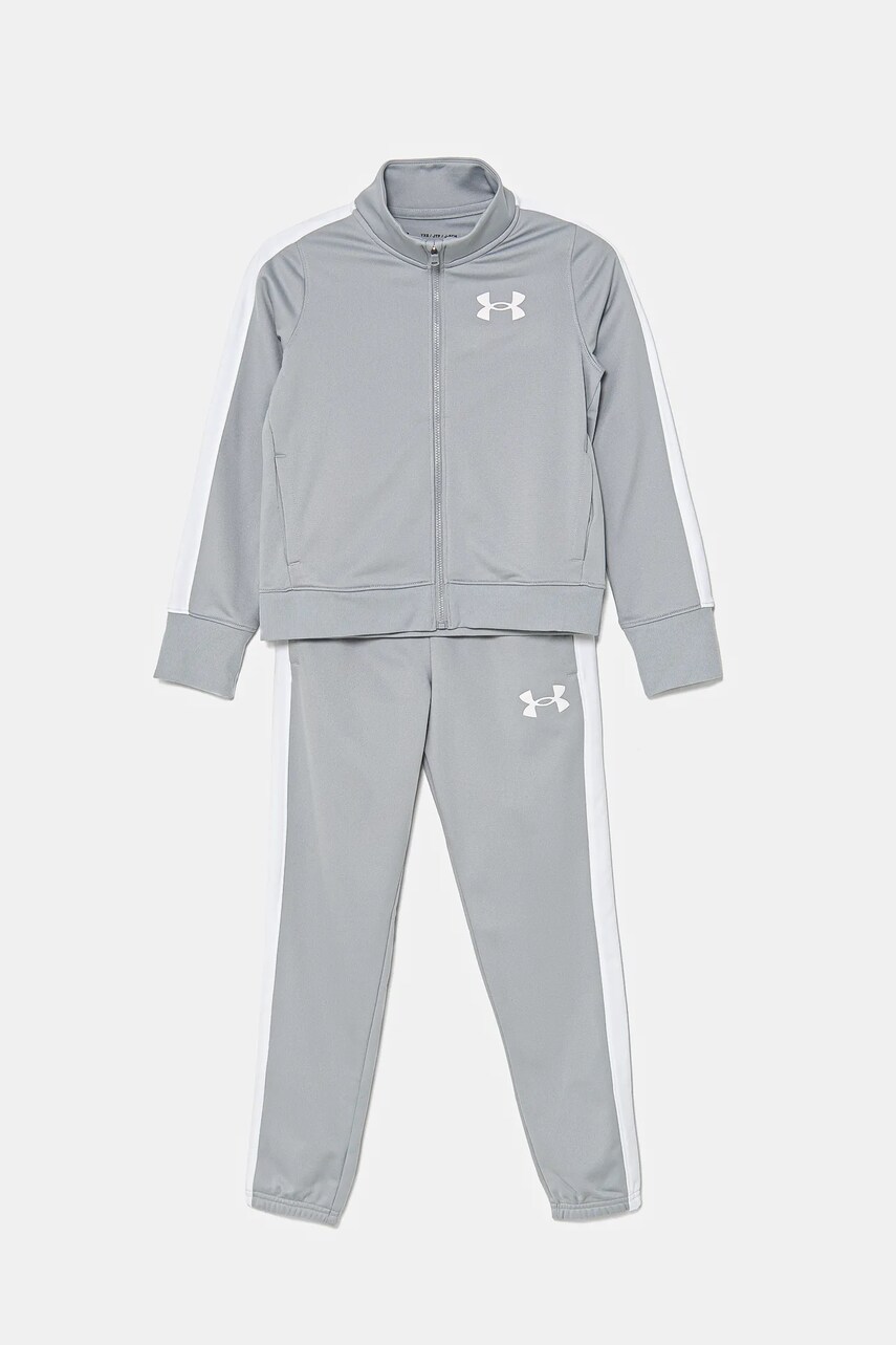 Levně Dětská souprava Under Armour šedá barva