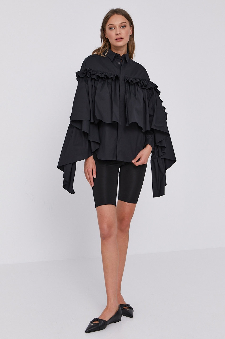 

Сорочка Red Valentino жіноча колір чорний regular класичний комір