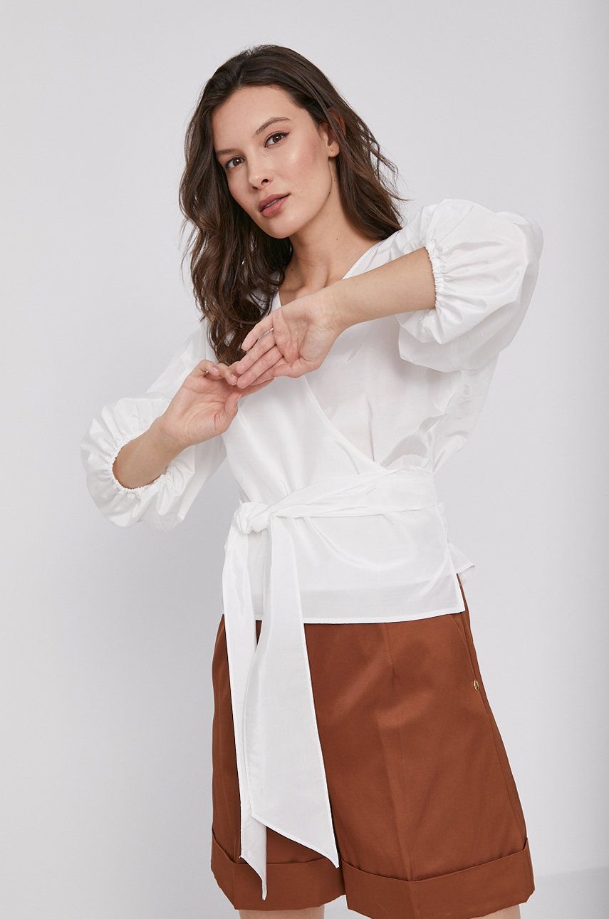 Pennyblack Bluză femei, culoarea alb, material neted answear.ro imagine megaplaza.ro