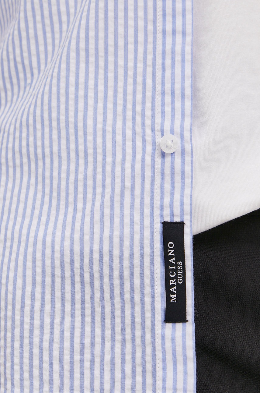 

Хлопковая рубашка Marciano Guess мужская regular итальянский воротник