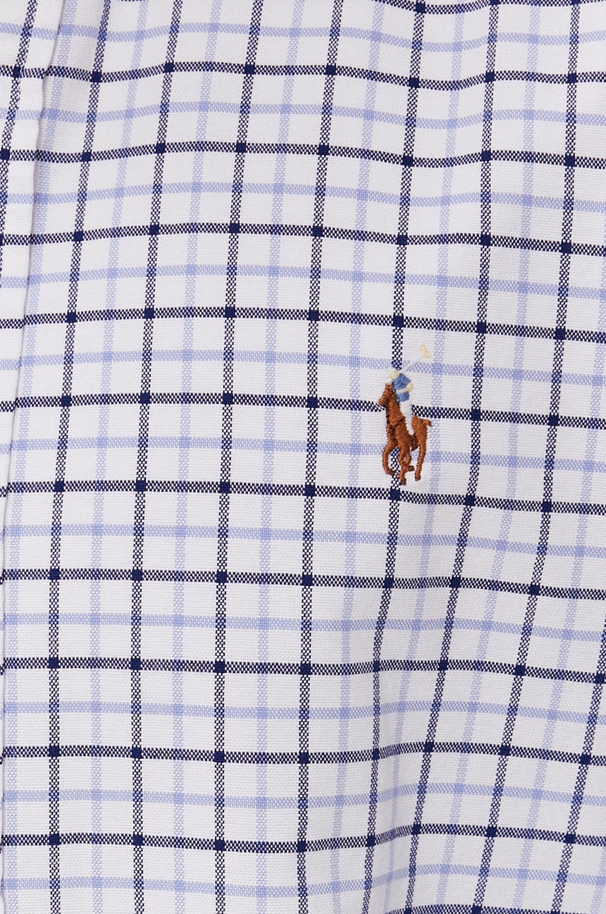 

Хлопковая рубашка Polo Ralph Lauren мужская slim воротник button-down