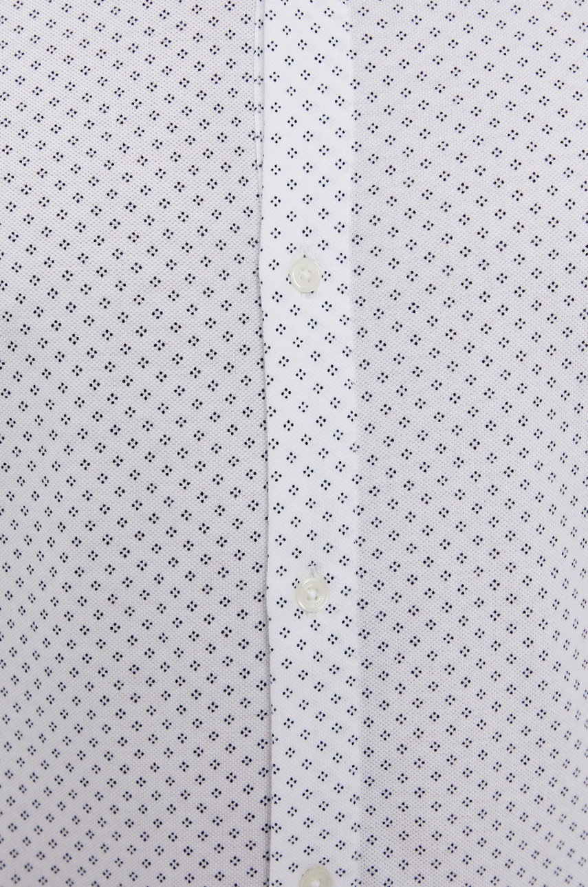 

Рубашка Tommy Hilfiger мужская цвет белый slim воротник button-down