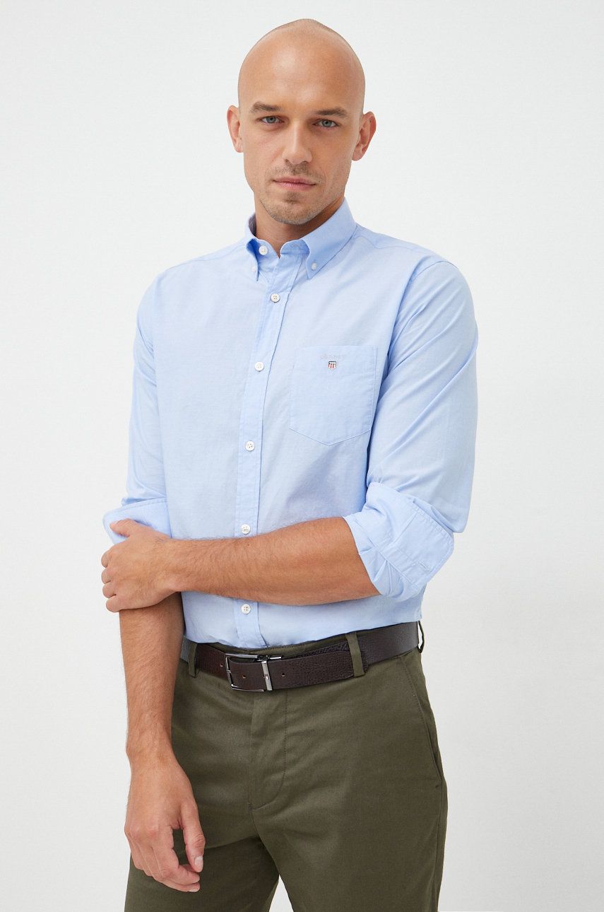 Gant camasa barbati, cu guler button-down, regular