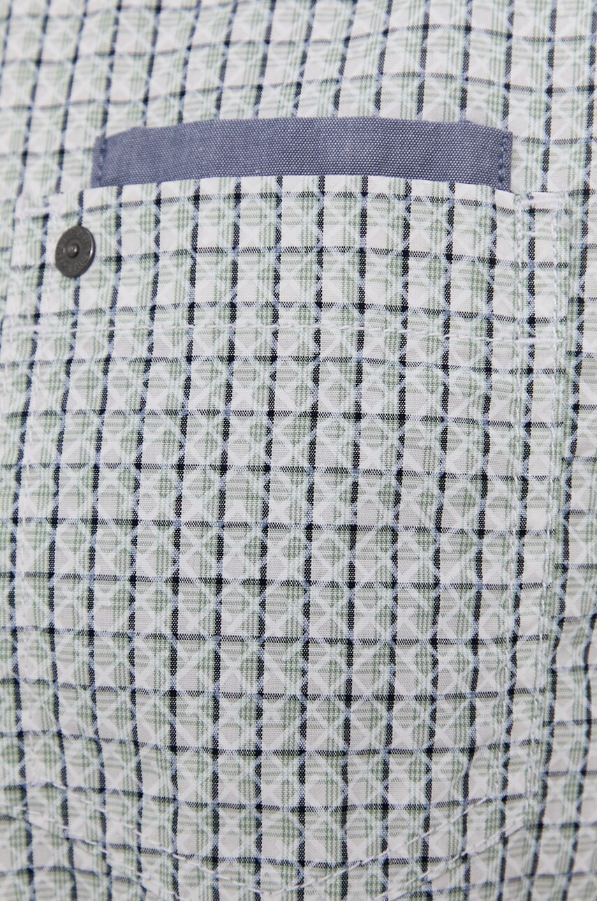 

Рубашка Tom Tailor мужская цвет белый regular воротник button-down