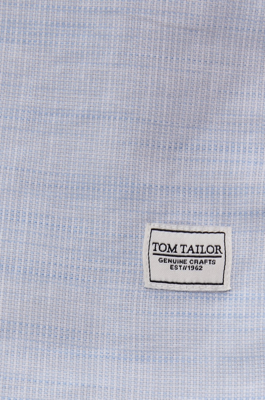 

Хлопковая рубашка Tom Tailor мужская regular классический воротник