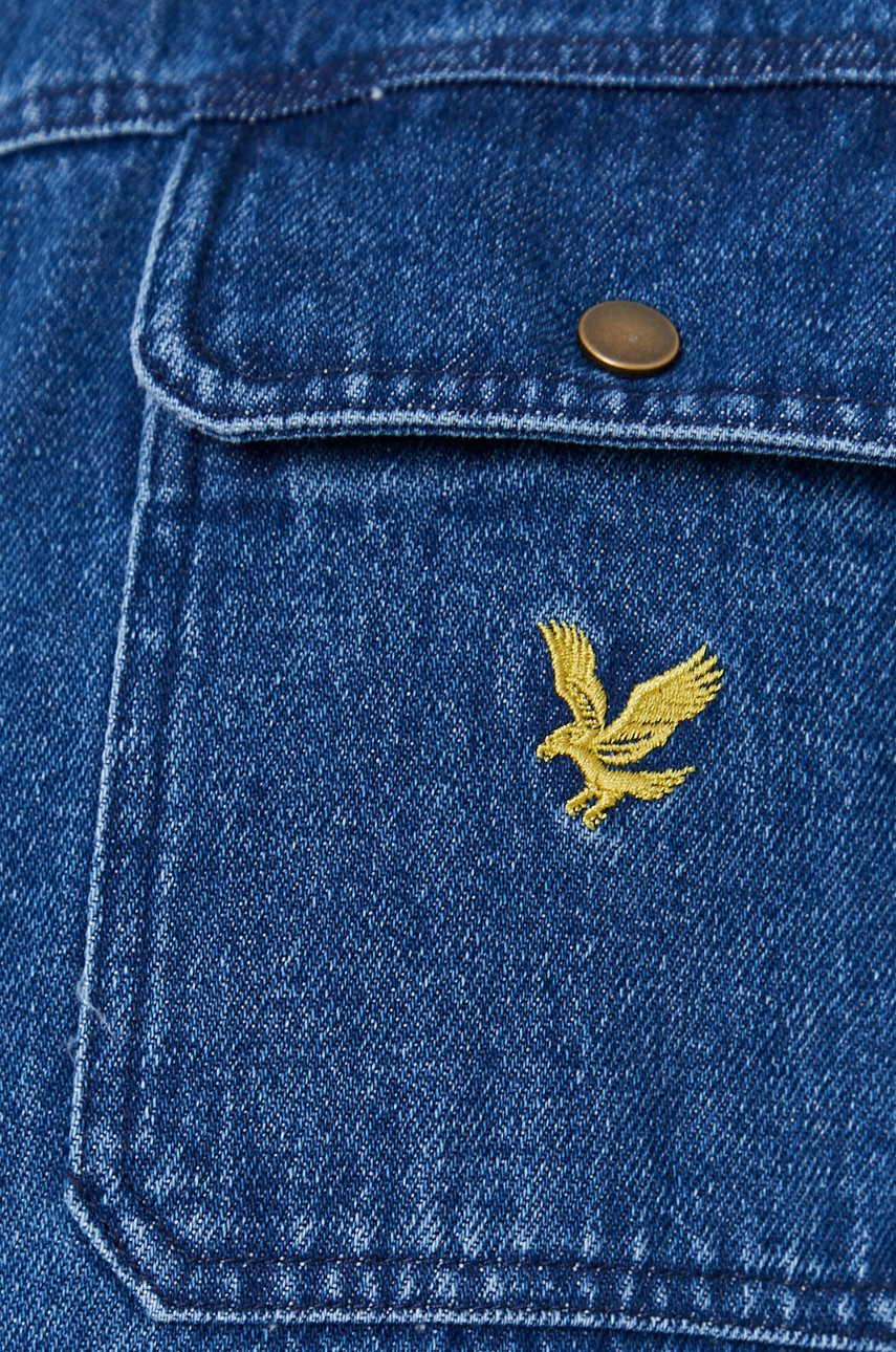 

Хлопковая джинсовая рубашка Lyle & Scott мужская regular классический воротник