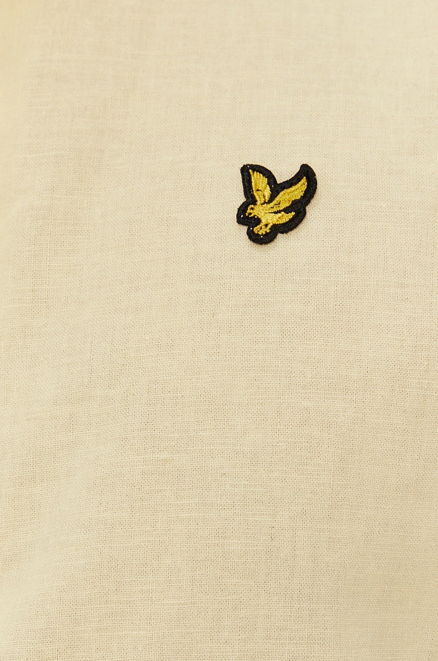 

Сорочка Lyle & Scott чоловіча колір жовтий regular комір button-down