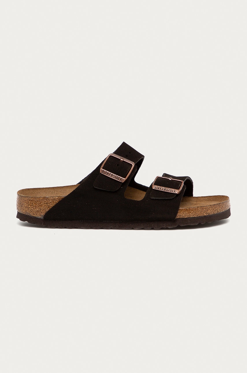 Papuci Birkenstock Arizona Sfb Vl Mocha Narrow Fit 951313 951313-mocca