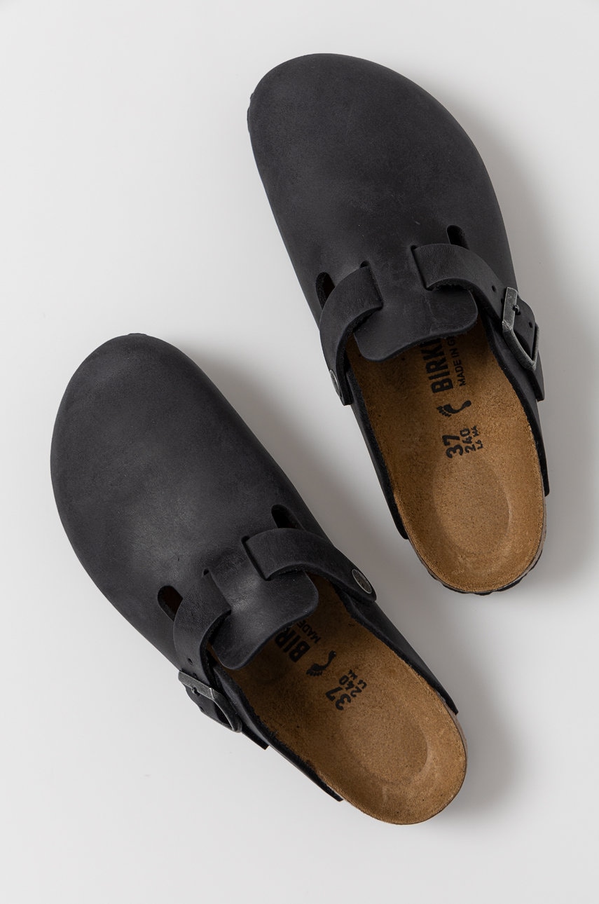 Birkenstock Boston klapki kolor czarny 59463