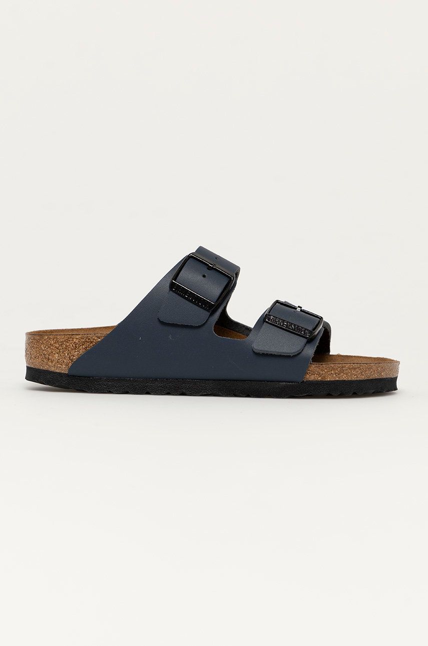 Birkenstock Șlapi de piele femei, culoarea albastru marin 51153-Blau