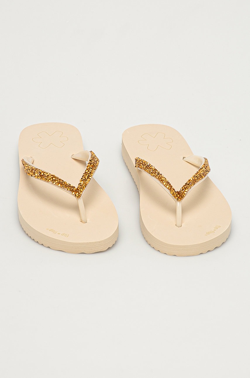 

Вьетнамки Flip*Flop женские цвет бежевый на плоском ходу
