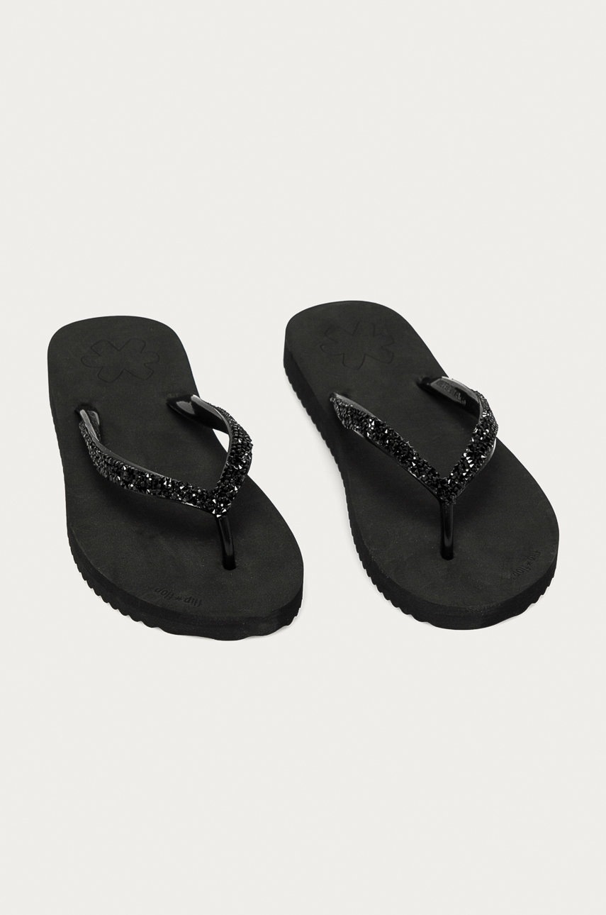 

Вьетнамки Flip*Flop женские цвет чёрный на плоском ходу