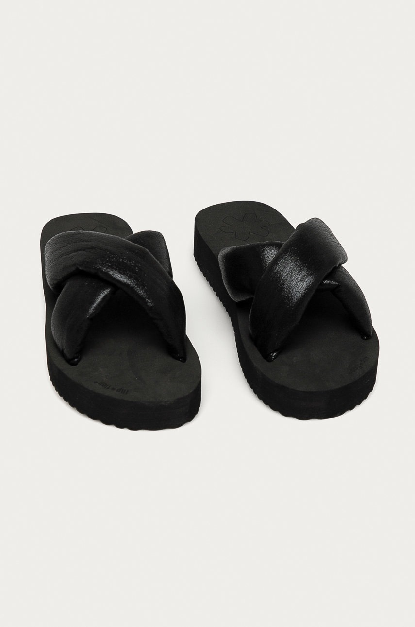 

Шльопанці Flip*Flop жіночі колір чорний на платформі