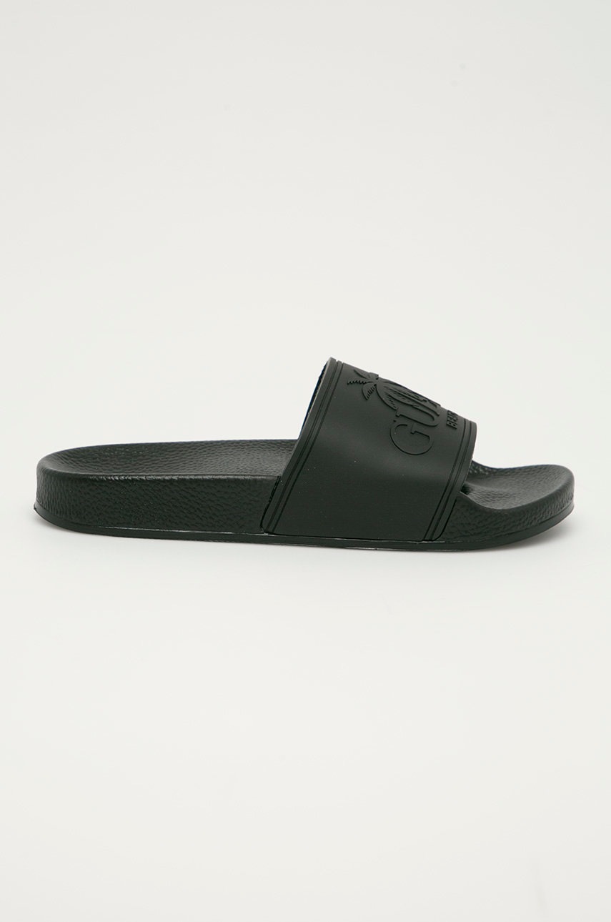 

Шльопанці Guess жіночі колір чорний