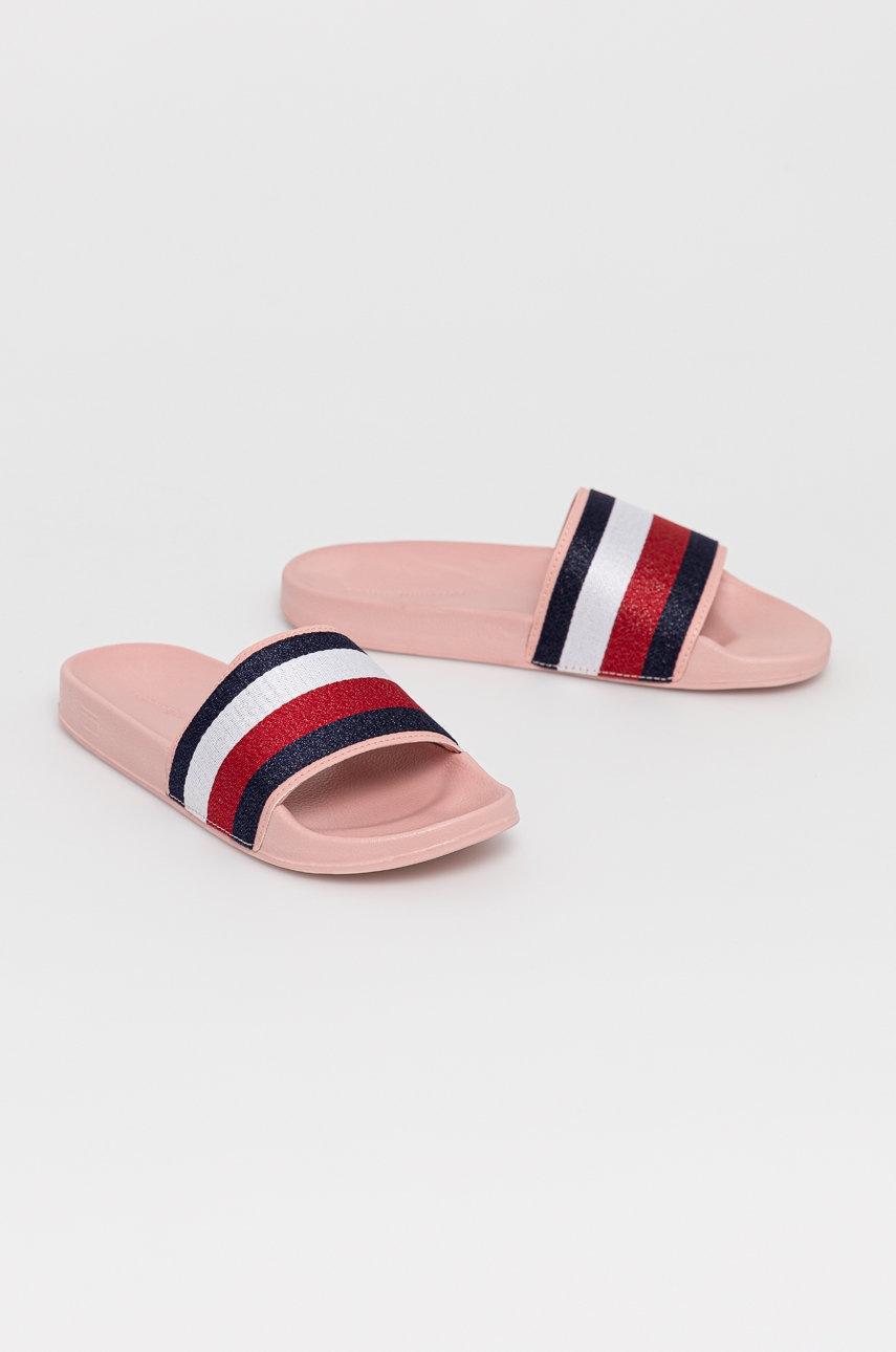 

Шлепанцы Tommy Hilfiger женские цвет розовый