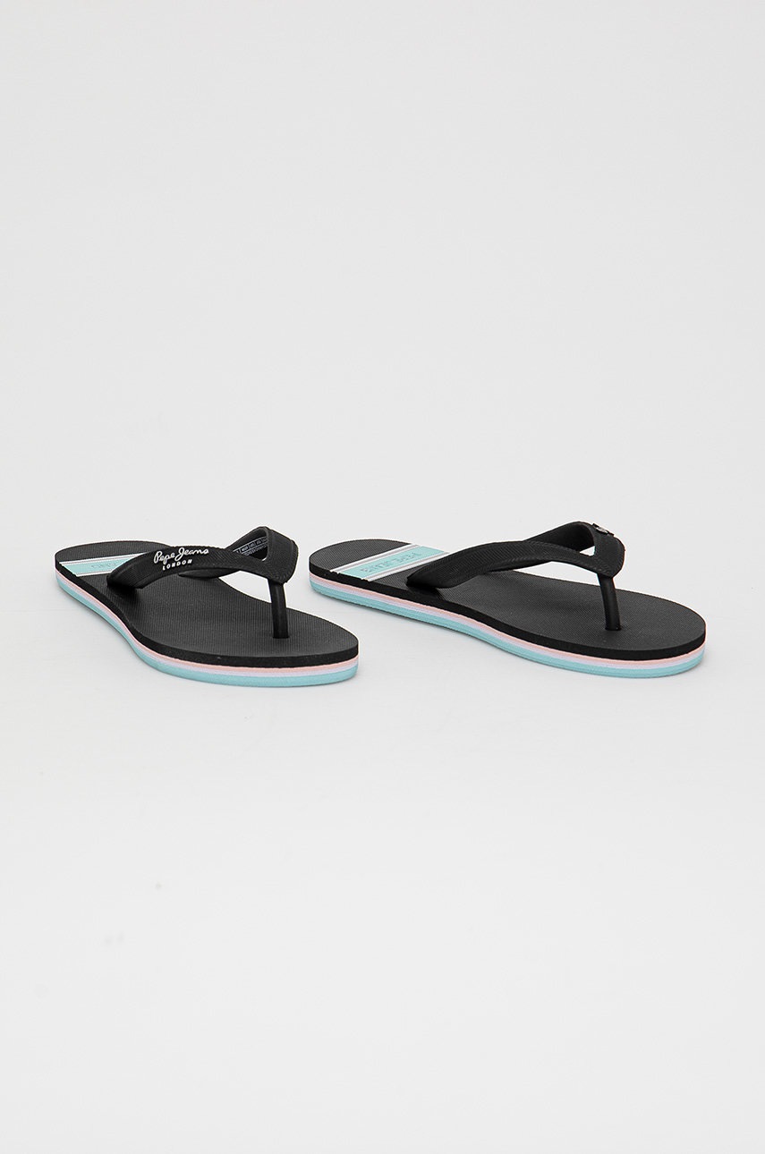 

В'єтнамки Pepe Jeans Bay Beach Woman жіночі колір чорний на плоскому ходу