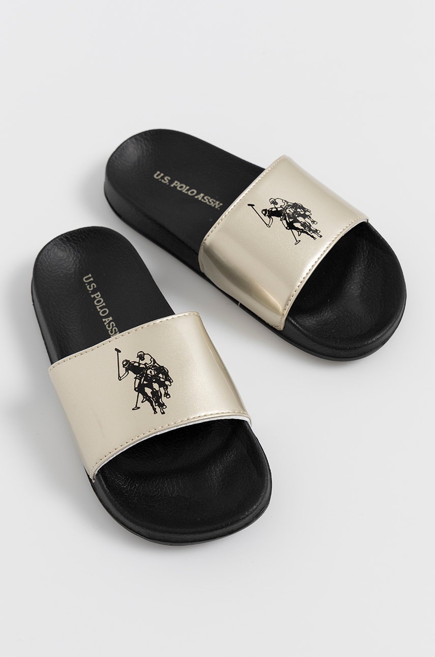 

Шлепанцы U.S. Polo Assn. женские цвет золотой