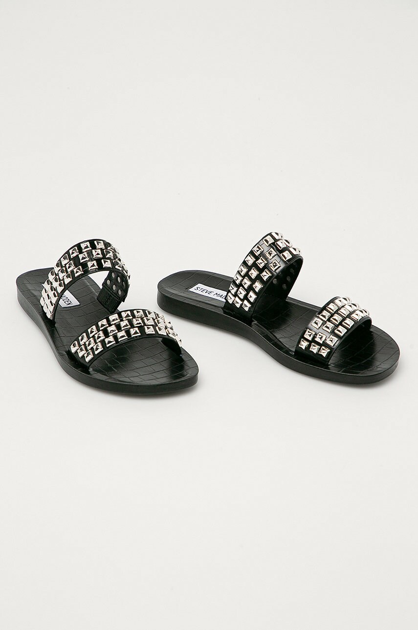 

Шльопанці Steve Madden жіночі колір чорний